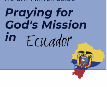 Ecuador Prayer Card
